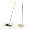 Opilroyn Broom Dustpan Set - Hand Sweeping Shovel, Standing Sweeping Scoop | Standing Efficient Cleaning Tool Set with Foldable Design, Adjustable Floor Cleaner for Bedroom and Kitchen view 1