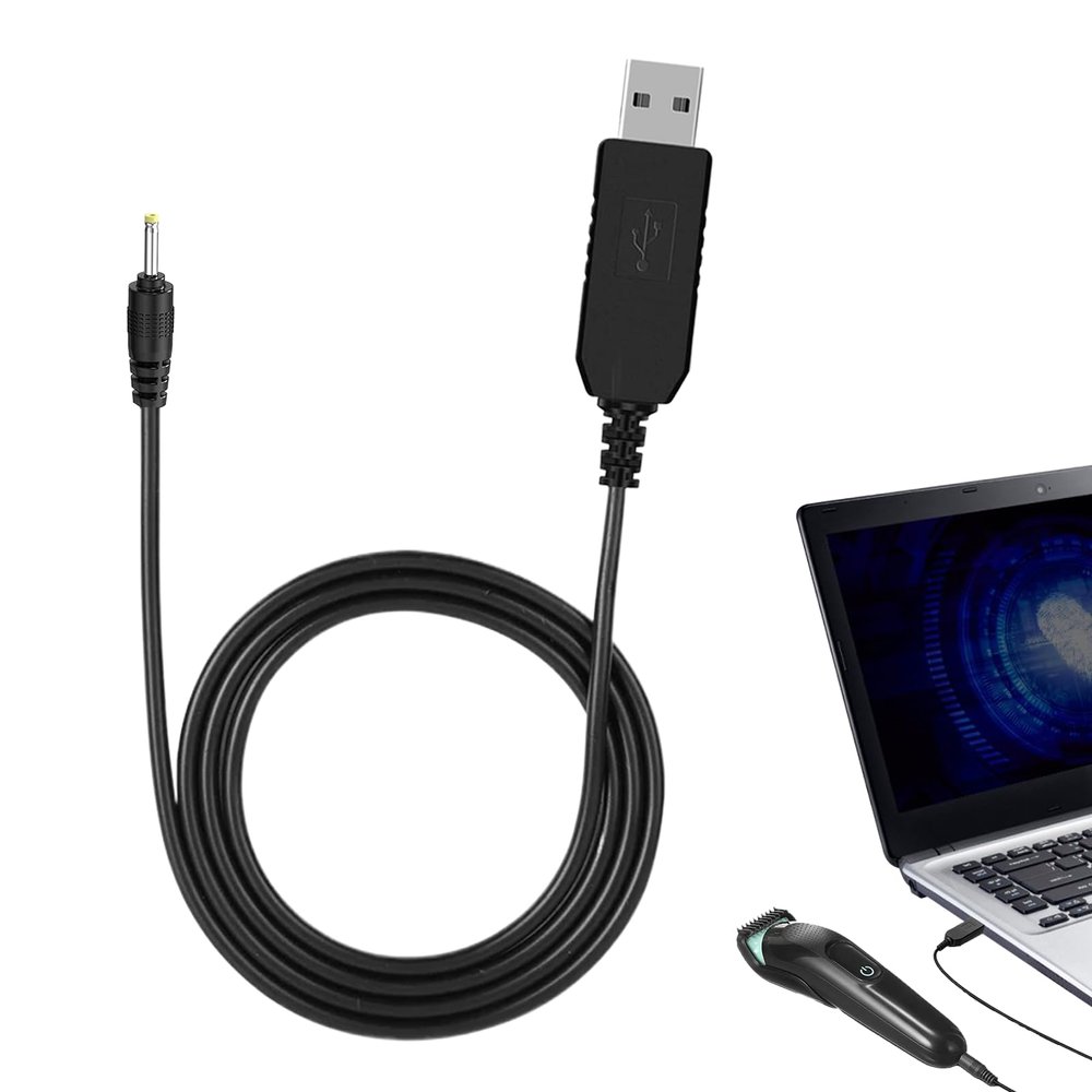 1PCS Shaver Charging Cable Black Shaver Charger for Braun Compatible with Braun 5513 Shavers 5V 2.3V75Ma USB Charging Cable Compatible with Braun MGK3321, MGK3335, MGK3010, MGK3020, BT3020, BT3021