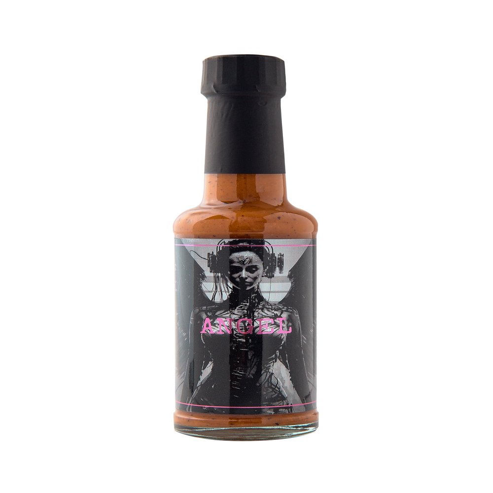 Big Ginger Sauce Co Angel Hot Sauce Chilli Pepper Sauce Bottle 150ml