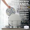 Dishwasher Salt - All-Natural Water Softener Salt for a Clean Finish - Compatible with Bosch, Miele, Thermador, Whirlpool Dishwashers and More - Food-Grade Coarse Sea Salt (5 lb Bag) view 3
