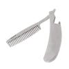 Fybida Folding Comb For Men, Portable Stainless Steel Beard Comb Portable Folding Mustache Tool Bottle Opener view 1