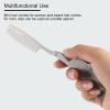 Fybida Folding Comb For Men, Portable Stainless Steel Beard Comb Portable Folding Mustache Tool Bottle Opener view 4