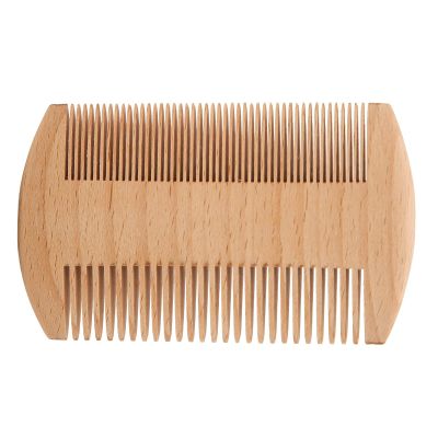 Fybida Men Beard Comb,Wooden Beard Comb Professional Portable Double Sided Fine Teeth Lice Comb Grooming Styling Tool
