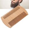 Fybida Men Beard Comb,Wooden Beard Comb Professional Portable Double Sided Fine Teeth Lice Comb Grooming Styling Tool view 4