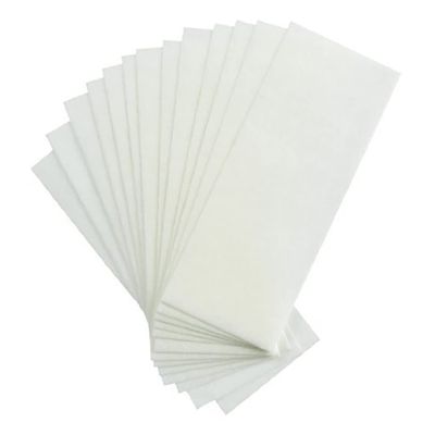 100PCS White Large Non Woven Waxing Strips Hair Removal Wax Strip Waxing Strips Wax Strips Paper Facial Body Leg Wax Strips Epilating Strips For Man&Women