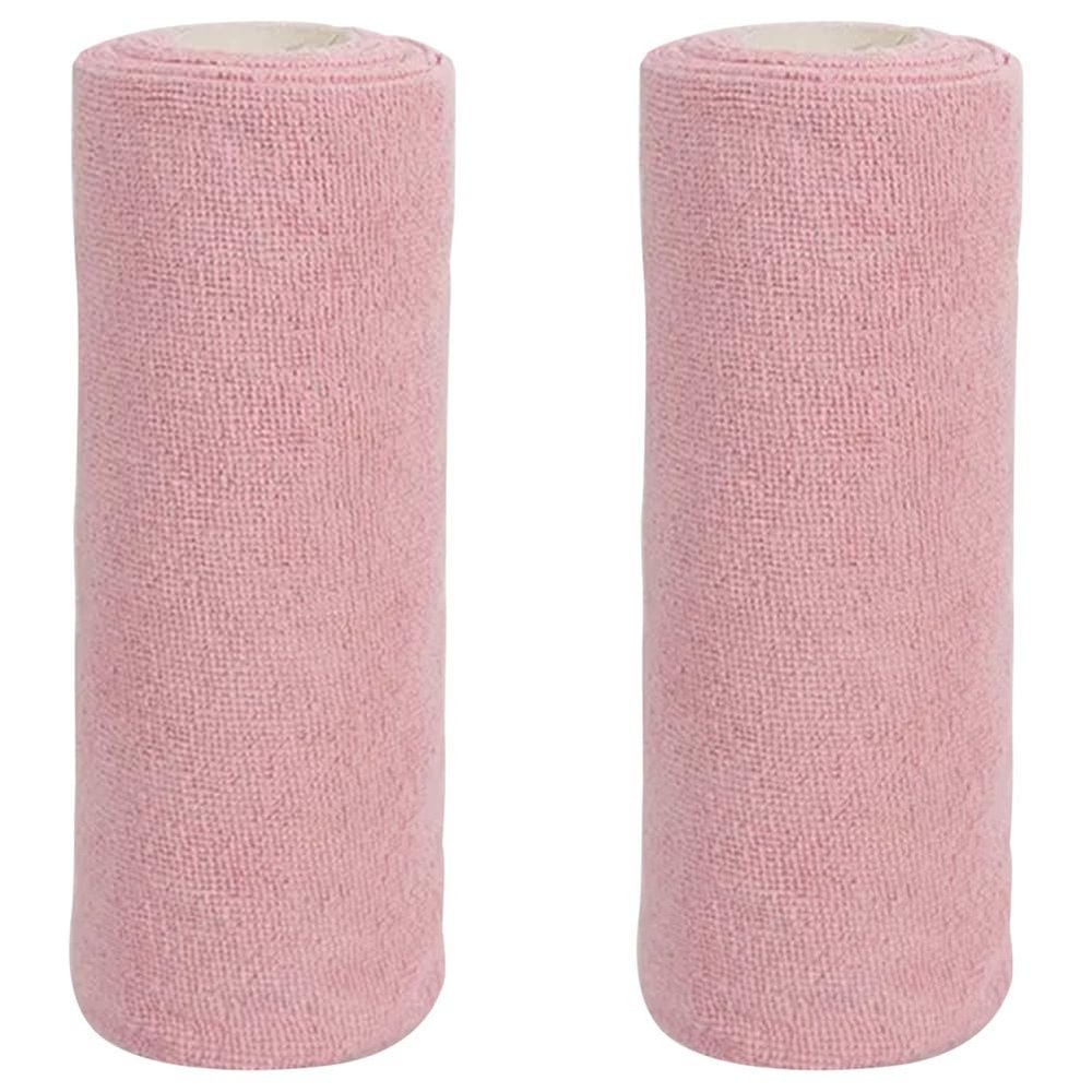 Lnfxkvva Reusable Cleaning Wipe Household, Dish Rags Wash Paper Towel Replacement, Pink