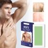 Body Wax Strips, Men'S Wax Strips, Men'S High Performance Wax Strips for Full Body, Underarm and Leg Hair Removal,Summer Hair Removal for Men and Women,Natural Formula,20 Strips (1 Box) view 2