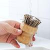 2pcs Wooden Dish Brush Scrubbing Brush with Handle Pot Scrubbing Brush Kitchen Cleaning Scrubbers Household Cleaning Brush view 3