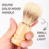 Aiweijia Shaving Brushes,Wooden Handle Shaving Brushes,Handcrafted Shaving Brush, Hair Salon Tool for Men view 4