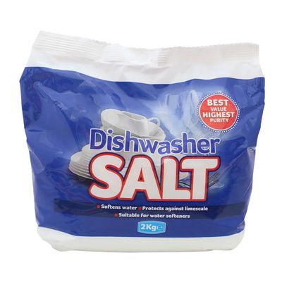 Concept4u Dishwasher Salt 2kg Softens Water Highest Purity Salt Protects Against Limescale Suitable for Water Softeners