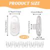 5Pairs Push Fit Glasses Nose Pads Silicone Nose Support Cushions Push in Anti Slip Pad Stop Slipping Down Clear Soft Flexible Comfort Lightweight Repair for Wire Frame Eyeglasses Sunglasses Spectacles view 2