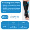 Toeless Compression Socks for Women and Maternity - Support Socks for Travel and Pregnancy (Beige & Black) view 2