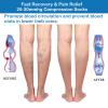 Toeless Compression Socks for Women and Maternity - Support Socks for Travel and Pregnancy (Beige & Black) view 4