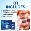 LUSIVA Professional Teeth Whitening Strips 14 Treatments | Enamel Safe Whitener, Non-Sensitive Formula | Dentist Approved, Quick & Visible Whitening Results | Pack of 28 Strips + Mouth Opener Included view 4