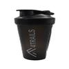 4Trails 600ml Protein Shaker Bottle - with shaker ball and built in carrying hook (Frosted Black) view 1