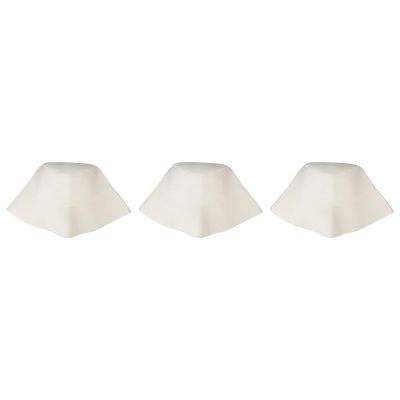 3PCS Sauna Felt Hat Thickening Water Absorption Safe Comfortable Sauna for Bath Accessories White
