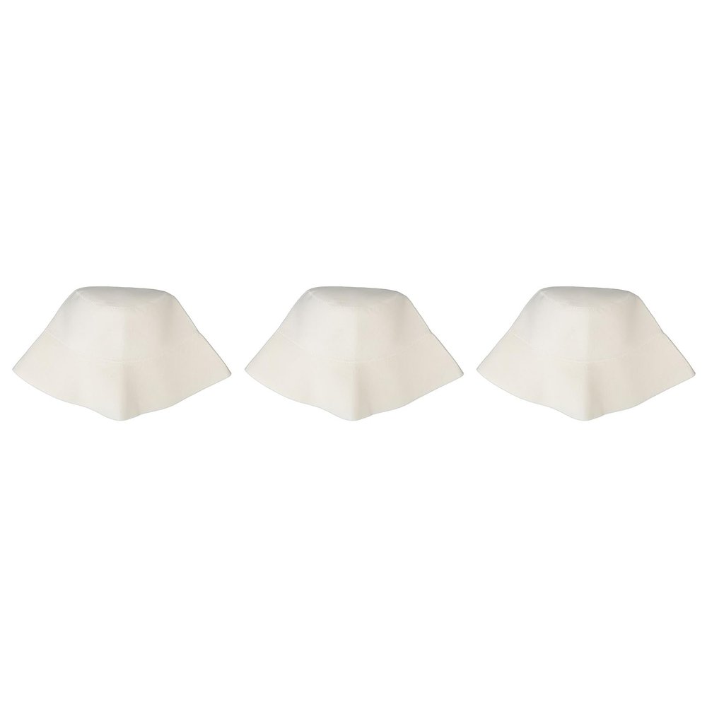 3PCS Sauna Felt Hat Thickening Water Absorption Safe Comfortable Sauna for Bath Accessories White