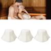 3PCS Sauna Felt Hat Thickening Water Absorption Safe Comfortable Sauna for Bath Accessories White view 4