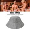 2PCS Sauna Hats Felt Thickening Water Absorption Comfortable Breathable Felt Shower Caps for Bath Accessories Gray view 4