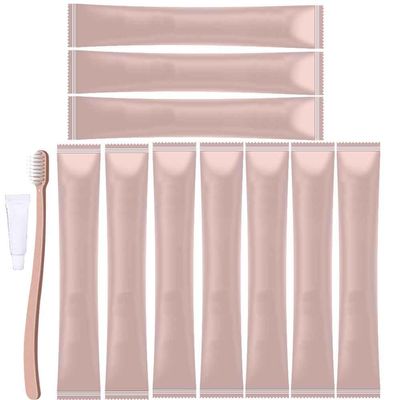 10PCS Individually Wrapped Disposable Toothbrushes with Toothpaste, Soft Bristles Manual Disposable Travel Toothbrush Set, Ergonomics Handle, Perfect for Hotel, Camping, Travel