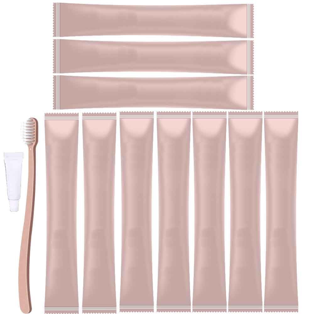 10PCS Individually Wrapped Disposable Toothbrushes with Toothpaste, Soft Bristles Manual Disposable Travel Toothbrush Set, Ergonomics Handle, Perfect for Hotel, Camping, Travel