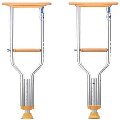 Crutches for Adults Underarm Underarm Crutches for Adjustable Height adjustable underarm crutches elderly reinforcing thickening crutches slip aluminum for Adults and Teenager Grea Lucky Star