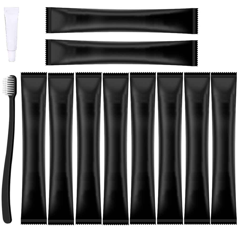 10PCS Portable Individually Wrapped Disposable Toothbrushes Kit with Toothpaste, Soft Bristles Manual Disposable Travel Toothbrush Set, Ergonomics Handle, Perfect for Home,Hotel,Camping,Travel