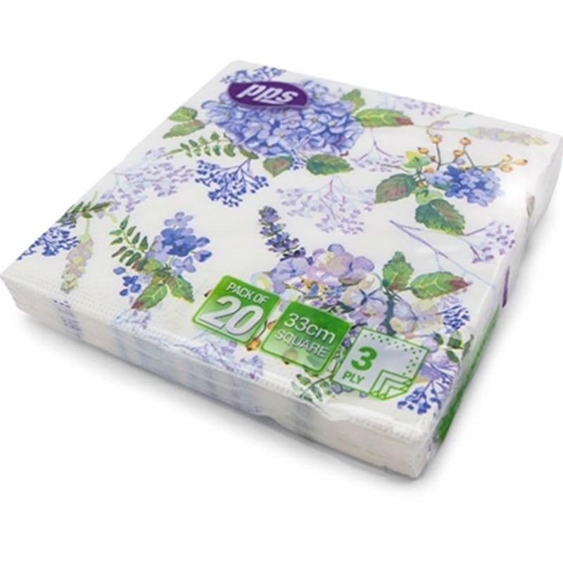 K5 Luxury Napkins 3-Ply Tissue Design Gold 33 x 33 cm Pack of 20 (Disposable Napkins) Ideal for Weddings, christenings, Parties, bbq's etc (Blue/Green 33 x 33 cm)