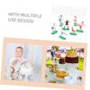 Ciieeo 5sets Soccer Themed Cake Decoration Football Toppers for Cakes and Cupcakes Miniature Soccer Figure Party Decorations view 2