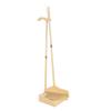 CIYODO Wooden Handle Broom and Dustpan Set Lightweight and Sturdy Cleaning Tool Soft Bristles with, please Ergonomic Easy to Use Floor Brush for Workshops and Garages view 1