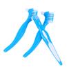 BCOATH Dental Cleaning Brush Double-Sided Denture Toothbrush for False Teeth and Retainers with Non-Slip Handle Removes Food Particles Compact Oral Care Tool for Home Use view 1