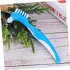 BCOATH Dental Cleaning Brush Double-Sided Denture Toothbrush for False Teeth and Retainers with Non-Slip Handle Removes Food Particles Compact Oral Care Tool for Home Use view 3