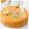 TOPBATHY Football Cake Decorations Soccer Game Cupcake Decorations Set of Mini Soccer Field Landscape Decor for Birthday view 2