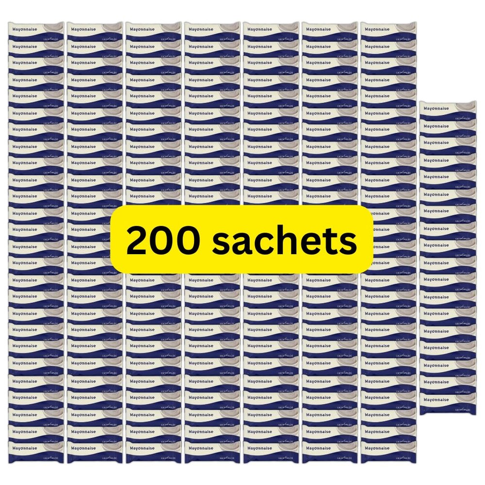 200x10g Mayonnaise Sachets (200-400 mayo sachets)