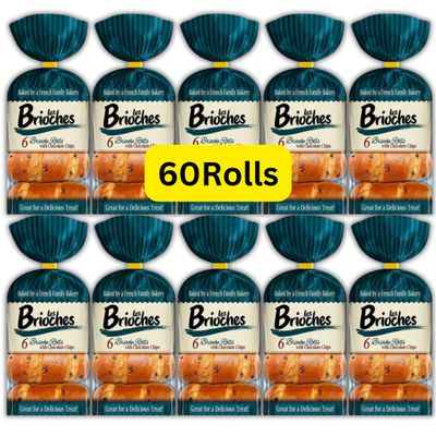 Chocolate Chip Brioche Rolls (18-120 Rolls) (10x6 Rolls)