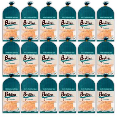 108 Individually Wrapped In Pairs Butter Croissant Pack (12-108 Croissants)