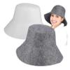 BCOATH Sauna Cap Hat 2 Pcs, Wool Felt Sauna Hat with Quick-dry and Moisture Absorption, Comfortable Fit for Steam Room and Bath Use, Unisex (white, Grey) view 1