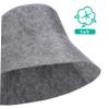 BCOATH Sauna Cap Hat 2 Pcs, Wool Felt Sauna Hat with Quick-dry and Moisture Absorption, Comfortable Fit for Steam Room and Bath Use, Unisex (white, Grey) view 4