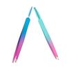 FOMIYES 2pcs Integrated Eyebrow Tweezers and Brush Portable Beauty Tool Precision Tweezers for Lash Extensions Fashionable Stainless Steel Professional view 1
