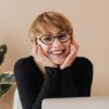 LJCZKA Small Cat Eye Blue Light Blocking Glasses Women Ladies, Small Cat Eye Blue Light Glasses Anti Fatigue for Reading Texting Gaming view 2