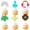 Keaziu 36 Pack Video Game Cupcake Toppers Game Themed Baby Shower Cupcake Picks Game Theme Kids Boys Girls Birthday Anniversary Party Decorations Supplies up view 1