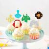 Keaziu 36 Pack Video Game Cupcake Toppers Game Themed Baby Shower Cupcake Picks Game Theme Kids Boys Girls Birthday Anniversary Party Decorations Supplies up view 3