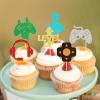 Keaziu 36 Pack Video Game Cupcake Toppers Game Themed Baby Shower Cupcake Picks Game Theme Kids Boys Girls Birthday Anniversary Party Decorations Supplies up view 4