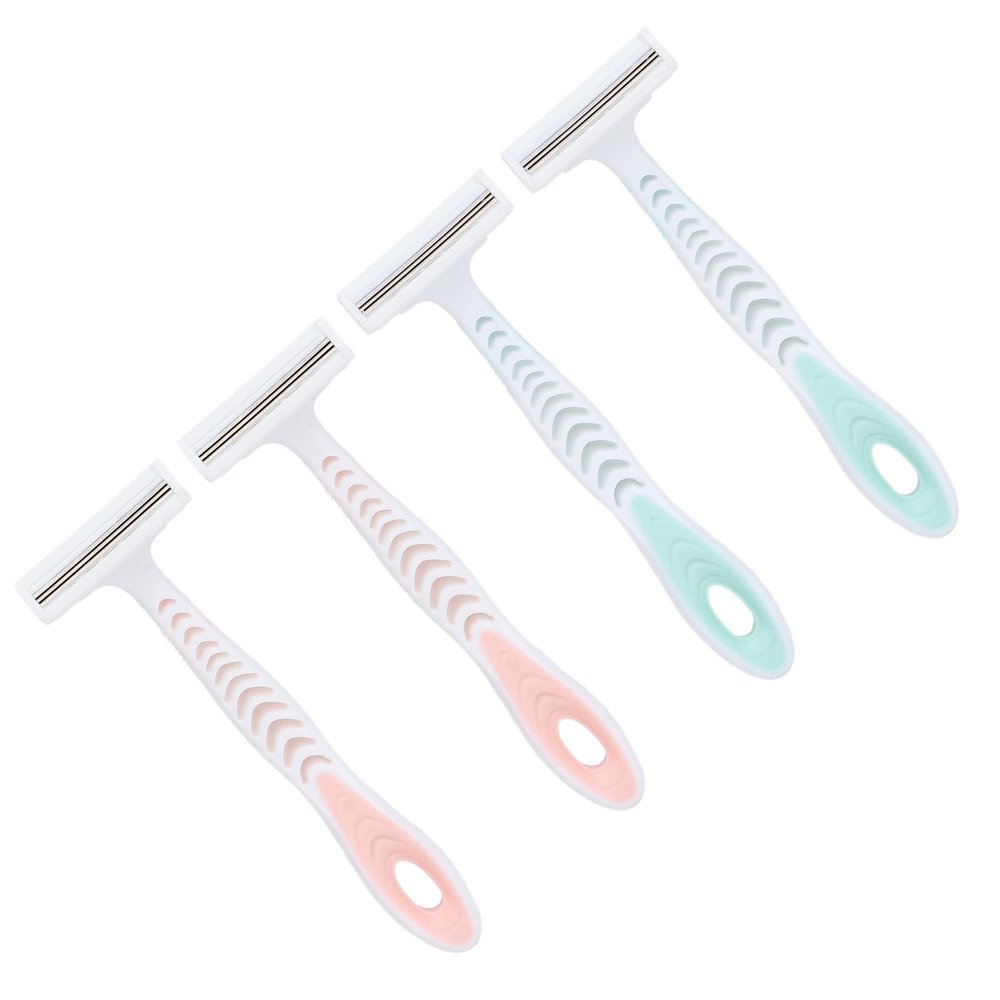 4 Pack Women's Portable Lightweight Hair Removal Tool Easy Grip Design for, Irritation Skin, Travel Friendly and Reusable for Face and Body