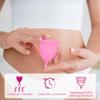 ACWOO Menstrual Cup, 2PCS Medical Grade Silicone Period Cup (S & L Size), Soft Comfortable Reusable Menstruation Cups, Feminine Care Hygiene Products, Better Alternative to Sanitary Pads & Tampons view 4