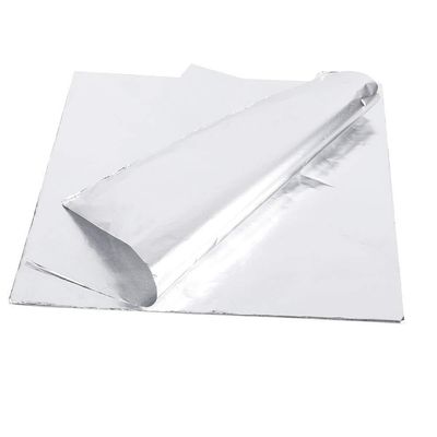 Glomora Aluminum Foil Wrap Paper, 100Pcs Thickened Pre Deli Aluminum Foil Sheets, One Off Foil Sheets for Food, Tin Foil Sheets for Burrito, Hot Dog or Sandwichs (11.8 X 11.8 Inch)