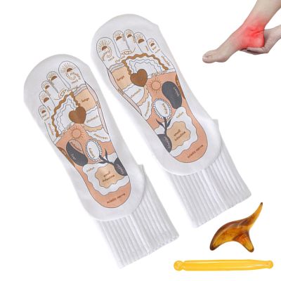 Neamou Foot Massage Socks - Plantar Reflexology Point Sock with Stick | Sports Body Relaxer for Muscle Tension, Plantar Pressure, Muscle Stretch, Muscle Relax