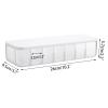 SUMTree 1 Pack Plastic Contact Lens Organizer Case, Daily Disposible Contact Lens Dispenser and Organizer, Divided Storage Box Travel Contact Case for Cosmetic Contact Lens, 26 * 5.7 * 9.5cm, Clear view 2
