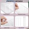 SUMTree 1 Pack Plastic Contact Lens Organizer Case, Daily Disposible Contact Lens Dispenser and Organizer, Divided Storage Box Travel Contact Case for Cosmetic Contact Lens, 26 * 5.7 * 9.5cm, Clear view 3