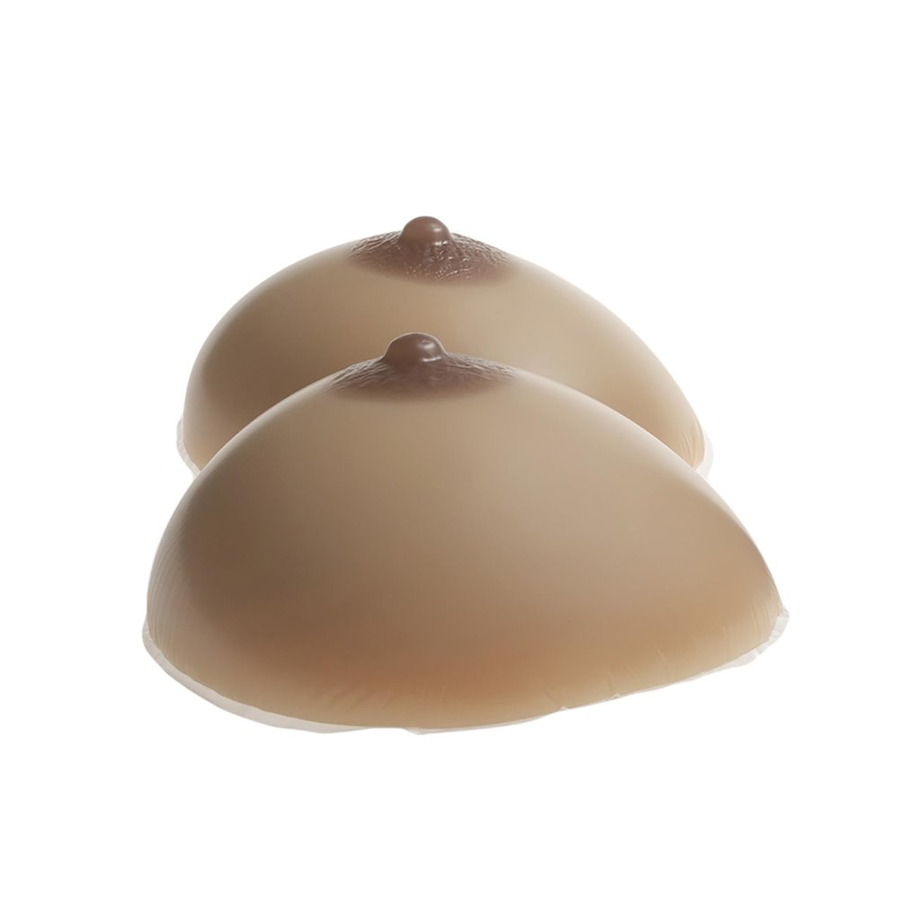EZELIYP A Pair False Breasts Empower Your Transformation Silicone Fake Breasts for Authenticity Comfort brown-1000g